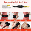 Morfone Red Light Therapy Belt, Cordless Infrared Light Therapy Pad for Body Heating Vibration Rechargeable Waist Wrap with Controller/Timer, 660nm&850nm, for Back Shoulder Muscle Pain Relief by CozyNest Decor