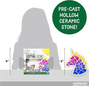Creative Roots Mosaic Unicorn Stepping Stone, Includes 7-Inch Ceramic Stone & 6 Vibrant Paints, DIY Garden Stepping Stone Kit for Kids Ages 6+ by TinyTreasures Baby Boutique