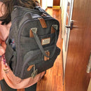 RUVALINO Diaper Bag Backpack, Multifunction Travel Pack Maternity Baby Changing Bags, Large Capacity, Waterproof, Dark Gray by TinyTreasures Baby Boutique