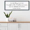 SRSZHIYUE The Best Things in Life Sign Wall Decor Art 32"×12" for family Home Bedroom Adventure Large Wood Framed Wall Hanging (Black) by CozyNest Decor