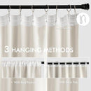 MIULEE Ivory Back Tab Blackout Curtains 72 Inches Long 2 Panels Set for Living Room Bedroom Privacy, Rod Pocket/Pinch Pleat Thermal Insulated Room Darkening Pleated Light Blocking Drapes by TinyTreasures Baby Boutique