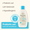 Aveeno Baby Healthy Start Nourishing Newborn Wash, Hypoallergenic Baby Body Wash with Prebiotic Oat Gently Cleanses Delicate Newborn Skin, Fragrance-Free, Tear-Free, Paraben-Free, 8 fl. oz by TinyTreasures Baby Boutique