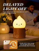 Torch Night Light with Sound Machine for Baby, 2 Modes Candlelight & Night Lamp, Sleep Aid White Noise Soother, Dimmable Warm Night Light for Baby Nursery, Toddler Kids Bedroom by TinyTreasures Baby Boutique