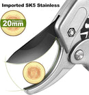 Garden clippers, premium Germany pruners, Work 3 times easier, professional pruning shears, cutting rose, flower, hedge, stem, tree, Sharp gardening scissors, Arthritis weak hand snips (Japanese-1, 1) by GreenHaven Gardens