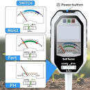 Soil Moisture Meter, 7-in-1 Soil PH Tester/Soil Moisture/Fertility with Removable Probe, LCD Display Air Temp/Air Humidity/Sunlight Intensity/BGR Spectral for Plants Garden, Lawn,Indoor Outdoor Plants by GreenHaven Gardens
