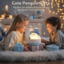 Penguin Night Light for Kids, Adorable Penguin Lamp with Hat, Food Grade Silicone Nursery Nightlight, Rechargeable/Dimmable/Timer,LED Squishy Novelty Animal Bedside Lamp,Funny Gifts for Boys by TinyTreasures Baby Boutique