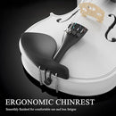 4/4 Beginner Violin Kit for Adults, Complete Full Size Violin Set with Portable Case, Bow, Rosin, White by TinyTreasures Baby Boutique