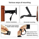 Anti Tip Furniture Anchors (2 Sets),Heavy Duty Furniture Wall Anchor,Adjustable Earthquake Straps,Furniture Anchors for Baby Proofing,Black by TinyTreasures Baby Boutique