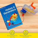 Thames & Kosmos Motors & Generators Science Kit | 25 Guided STEM Experiment Lessons | 48 Page Color Student Guide | Grades 3-6 | Ages 8+ | Play & Learn | Parents' Choice Silver Award Winner by TinyTreasures Baby Boutique