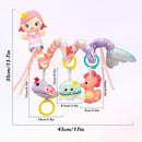 Car Seat Toys for Babies 0-6 Months Boy Girl Carseat Toys Hanging Spiral Stroller Toy, Infant Toy 0-6 Months Baby Newborn 0 3 Month Brain Development with Music Teether Rattle by TinyTreasures Baby Boutique