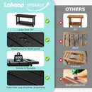 35" Shower Bench, Waterproof Poly Lumber Shower Stool for Shaving Legs, Shower Chair Seat Holds up to 400lbs, Bathroom Bench for Inside Shower, Non-Slip (Black) by TinyTreasures Baby Boutique