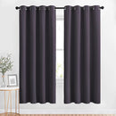 NICETOWN Room Darkening Curtains Panels for Bedroom - Energy Saving Thermal Insulated Solid Ring Top Light Blocking Window Drapes for Flat (Greyish Purple, 2 Panels, 46 x 72 Inch) by TinyTreasures Baby Boutique