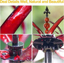 LimeHill Wind Spinner for Garden and Yard - Large Metal Kinetic Wind Sculptures for Outdoor Decor (91 Inches, Burgundy Lotus) by CozyNest Decor