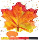 WERNNSAI Fall Leaf Pinata - Maple Leaf Pinata Thanksgiving Party Games for Kids Orange Autumn Hanging Leaves Decor Fall Festival Thanksgiving Family Party Favors with Blindfold by TinyTreasures Baby Boutique