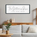 SRSZHIYUE The Gathering Place Sign Wall Decor Art 32"×12" for Large Kitchen Dining Room Wood Framed Wall Hanging (Black) by CozyNest Decor