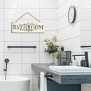 Bathroom Kitchen Laundry Pantry Sign Wall Decor 4 Piece, Wall Art with Plant Print, Rustic Farmhouse Wall Hanging Plaque Home Kitchen Decorative Bathroom, 4.7 x 13.7 inches by CozyNest Decor