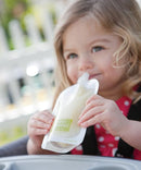 Infantino Disposable Squeeze Pouches - Pack of 50 Disposable Pouches for Portable Homemade semi-Solid Food for Babies and Toddlers, BPA and PVC Free, Freezer Safe by TinyTreasures Baby Boutique