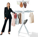Clothes Drying Rack 2025 Upgrade 4-Legged 3-Tier Foldable Laundry Rack with 4 Pulleys 20 Clips,6 Shoe Dryers 16Drying Rods for Indoor/Outdoor, Camping, Poolside Space Saving, Whit by TinyTreasures Baby Boutique