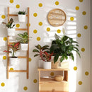 Gold Dots Wall Decals(200 Dots/2 Inch), Posh Polka Dots Wall Sticker for Girls Bedroom Playroom by TinyTreasures Baby Boutique