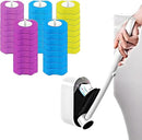 Disposable Toilet Brush with 40 Wand Refill Heads - KIRIKIT Wall-Mounted Toilet Brush and Holder Bowl Cleaner Set with 3 Scents for Deep Cleaning and Hygienic Bathroom Toilet Cleaning System by CozyNest Decor