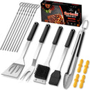 BBQ Accessories Grill Tools Set,Stainless Steel Barbecue Grill Accessories for Outdoor Grill,Professional Barbecue Utensils Grilling Accessories for Camping/Backyard,Grilling Gifts for Men/Women by GreenHaven Gardens