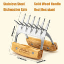 Haooryx Father's Day Meat Claw - Stainless Steel Meat Shredder Claws Grilling Tool BBQ Barbecue Accessories Drawstring Bag Box King of The Grill Best Papa Ever Top Chef Pulled Meat Dad's Birthday Gift by GreenHaven Gardens