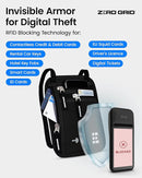 Neck Wallet for Travel & Passport Holder with RFID Blocking - Slim & Easy to Conceal Nylon Travel Pouch for men & women - Holds Phone, Cash, Cards, Keys - Sweat & Water Resistant - Large - Black by TinyTreasures Baby Boutique