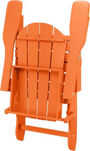 Westin Outdoors Laguna WO Home Furniture Adirondack Chair 4 PC Set Classic Outdoor Patio Folding Chair for Bon Fire Pit Lawn Backyard Beach Plastic Weather-Resistant (Orange) by GreenHaven Gardens