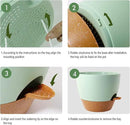 10 Inch Self Watering Hanging Pots, 2 Pack Hanging Planters with 40oZ Deep Reservior for Indoor Outdoor Plants Flowers, Green with Brown by GreenHaven Gardens