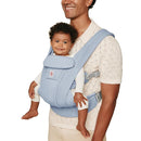 Ergobaby Omni Deluxe Baby Carrier Newborn to Toddler - Breathable Baby Carriers for Summer - All-Position Carrier with Enhanced Lumbar Support & Airflow (7-45 Pounds), Mesh, Serene Blue by TinyTreasures Baby Boutique