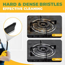 Cleaning Brush, 5 Pcs Hard Bristle Crevice Cleaning Brush, Grout Brush, Scrub Brush for Tile Grout Crevice, Gap Cleaning Tools for Bathroom Kitchen Toilet Window Track (5, Black) by CozyNest Decor