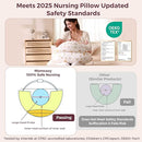 Momcozy Original Nursing Pillow for Breastfeeding-Pioneering Safety Fence- Wider Feeding Pillows for More Support for Mom & Baby- Easier Nursing & Hand Free- Fit for All, Removable Cotton Cover by TinyTreasures Baby Boutique