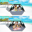 Gorich Beach Tent Sun Shelter for 3/4-5/6-7/8-10 Person with UPF 50＋ UV Protection, Lightweight & Easy Setup Beach Shade Canopy, Portable Beach Shade Tent Beach Cabana by TinyTreasures Baby Boutique