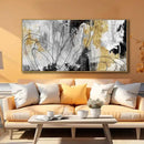 YJYart Abstract Wall Art Office Decor Gold Wall Decor for Living Room Black and White Artwork Line Art Frame Room Decor for Bedroom 24X48 Inch by CozyNest Decor
