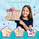 Friendship Bracelet Making Kit with Storage Box,DIY String Bracelet Arts and Craft for Girls Aged 8-12,Kids' Travel Activity Toy Set,Easter Birthday Gifts for Ages 6 7 8 9 10 11 12 Year Old Blue by TinyTreasures Baby Boutique