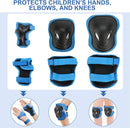 KAMUGO Kids Bike Helmet Set, Toddler Helmet for Ages 2-8 Boys Girls with Sports Protective Gear Set Knee Elbow Wrist Pads for Skateboard Cycling Scooter Rollerblading by TinyTreasures Baby Boutique