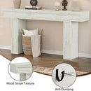 Rresyet 63 Inch Long Console Table, Sofa Table Behind Sofa, Wooden Entryway Table, Farmhouse Entryway Table for Entry, Hallway, Living Room (White) by CozyNest Decor