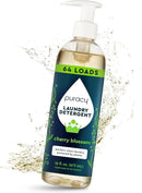 Puracy Laundry Detergent - Enzyme-Powered Liquid Laundry Detergent Concentrate, Natural LaundryDetergent Seen on TikTok, Non-Toxic (Cherry Blossom, 16 fl oz, 64 Loads) by CozyNest Decor