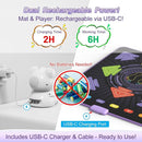 Dance Mat for Kids, Rechargeable Dance Mats for Girls and Boys, Light-up Dancing pad Game with Wireless Bluetooth, Christmas Birthday Gifts Ideas for 3 4 5 6 7 8 9 10 11 12 Year Old Kids by TinyTreasures Baby Boutique