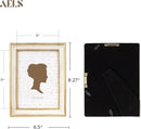 AELS 5x7 Inch Vintage Picture Frame, Elegant Antique Photo Frames with Glass Front, Photo Display, Tabletop Wall Hanging, Gift Ideas, Off-white with Gold Trim by CozyNest Decor
