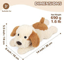Puppy Stuffed Animals, Microwavable Stuffed Animal Adorable Fluffy Dog Plush for Warmth, Heatable & Coolable Lavender Scent Puppy Plush Toys, Cute Soft Dog Plushies for Kids & Adults Girls Boys Gifts by TinyTreasures Baby Boutique