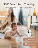 ARENTI WiFi Baby Monitor, 5-inch Wireless Display, 1080p PTZ Camera, Free Smartphone App, Encrypted Connection, Lullaby, Super Night Vision, Auto Tracking, Temp Sensor, Support Local Storage(B2 Kit) by TinyTreasures Baby Boutique