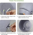12 inch Large Self Watering Pots, Plant Pots with Mesh Drainage Holes for Indoor Outdoor Plants, Plastic Planters with Deep Reservoir for Garden House Flower Plants, Speckled Grey by GreenHaven Gardens