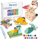 Poraxy 5 Set STEM Kits for Kids Ages 8-10, Toys for Ages 8-13, 3D Wooden Puzzles, Educational Engineering Arts Crafts Science Building Kits, Gifts for Boys and Girls 7 8 9 10 11 12 13 Year Old by TinyTreasures Baby Boutique