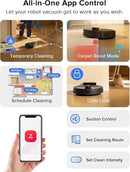 roborock Q7 L5 Robot Vacuum and Mop Combo, 8,000Pa Suction, Upgraded from Q5 Pro, Dual Anti-Tangle System, LiDAR Navigation, Multi-Level Mapping, Self-Charging Robotic Vacuum Cleaner, Black by CozyNest Decor