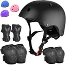 Kids Bike Helmet Set Adjustable for Children, Boys, Girls and Teenagers Aged 3-8 Years Includes Elbow, Knee, Wrist Guards Children's Helmet Protection Set for Bikes SkateboardsRollerskates by TinyTreasures Baby Boutique