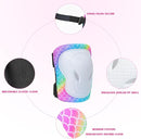 Kids Knee and Elbow Pads Set, 7 in 1 Skating Protective Gear for Skateboard, Roller Skating, Scooter, Cycling, 3-8 Years by TinyTreasures Baby Boutique