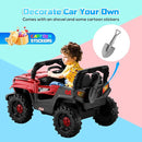 SEALIGHT 12V Kids Ride On Car Truck w/Parent Remote Control, 4 * 380W Motors, 3 Speeds, Emergency Braking, LED Lights, Music & Horn, Kids Electric Vehicles Toddler Electric Car for Girl Boy Gift by TinyTreasures Baby Boutique
