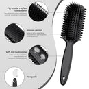 Curl Defining Brush, Curly Hair Brush, Slick Back Hair Brush, For Combing and Shaping Curls in All Hairstyles to Reduce Pulling (Black) by TinyTreasures Baby Boutique