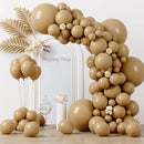 130pcs Tan Balloons Different Sizes 18" 12" 10" 5" Light Brown Latex Balloon Garland Arch Kit for Birthday Baby Shower Graduation Wedding Gender Reveal Anniversary Party Decorations by CozyNest Decor